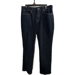 Lauren Ralph Lauren Jeans‎ Womens 12 Blue Modern Slim Dark Wash Straight Stretch